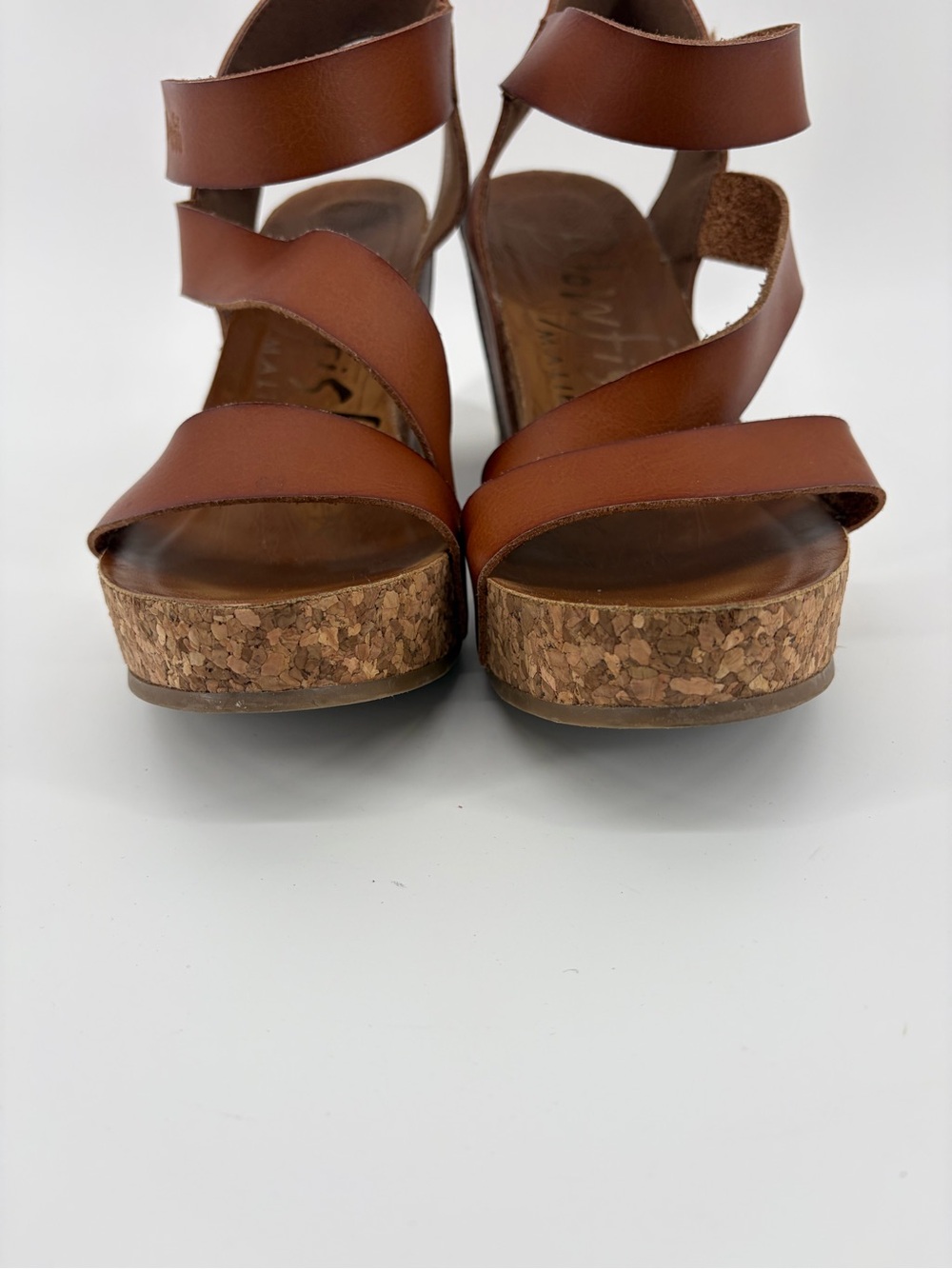 Blowfish Malibu Women’s Vegan Leather Strappy Boho Wedges Size 9 - Picture 2 of 9